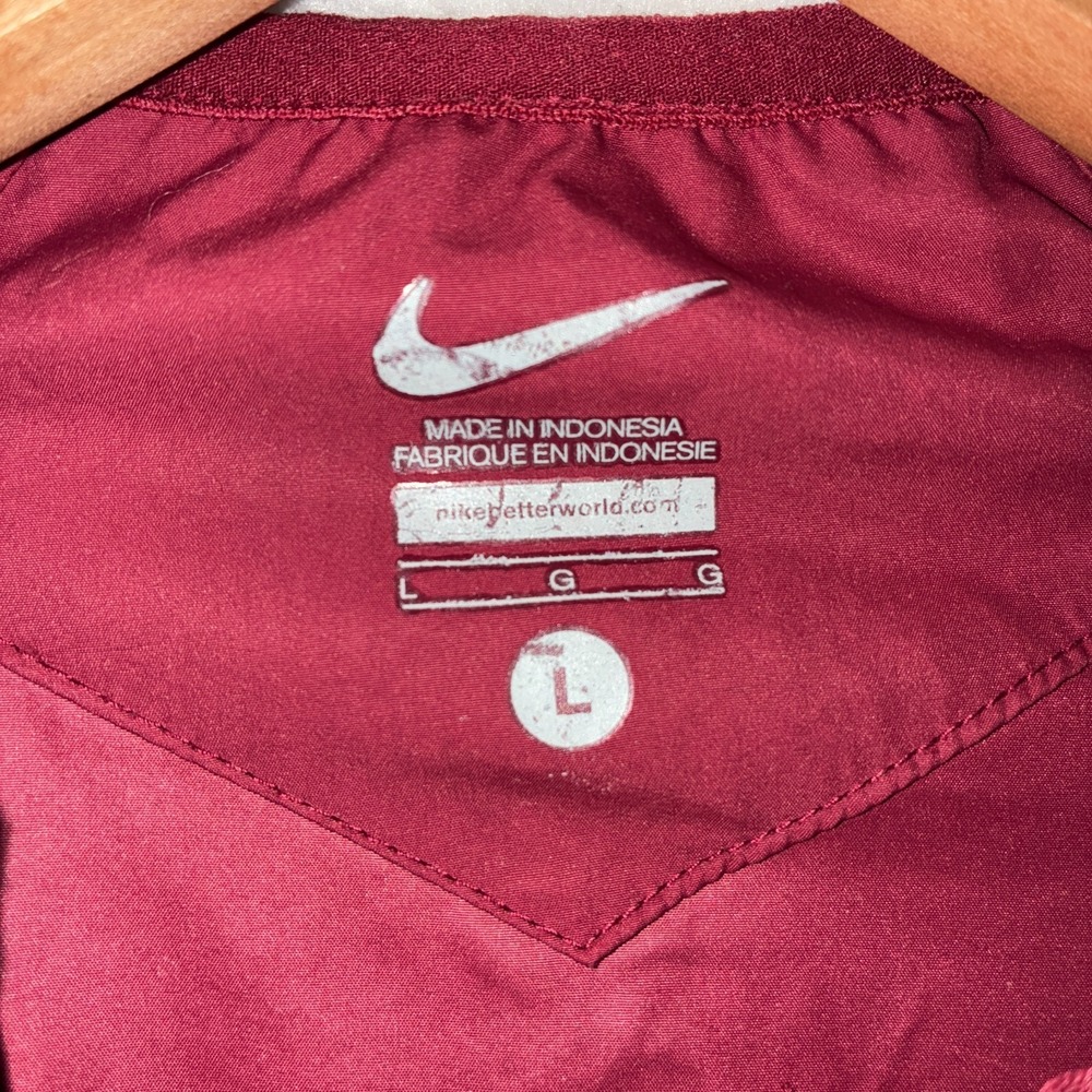 Nike Florida State University Seminoles 1/2 Zip Pullover Mens L Lightweight FSU - Picture 3 of 8